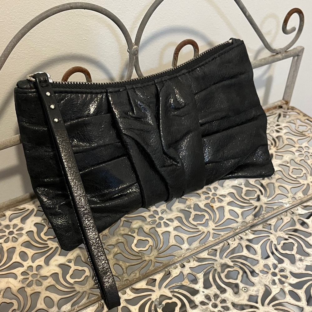 Black HOBO clutch wallet cute